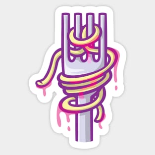 Pasta Fork Sticker